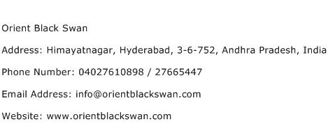 Orient Black Swan Address Contact Number