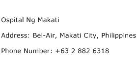 Ospital Ng Makati Address Contact Number
