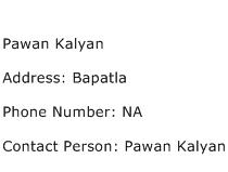 Pawan Kalyan Address Contact Number
