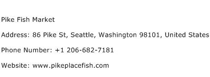 Pike Fish Market Address Contact Number