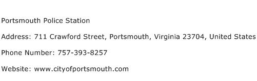 Portsmouth Police Station Address Contact Number