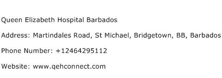 Queen Elizabeth Hospital Barbados Address Contact Number