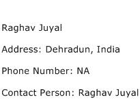 Raghav Juyal Address Contact Number