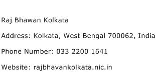Raj Bhawan Kolkata Address Contact Number