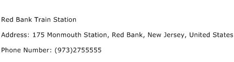Red Bank Train Station Address Contact Number