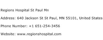 Regions Hospital St Paul Mn Address, Contact Number of Regions Hospital St Paul Mn