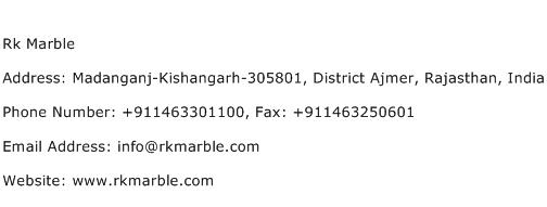 Rk Marble Address Contact Number