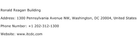 Ronald Reagan Building Address Contact Number