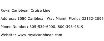 Royal Caribbean Cruise Line Address Contact Number