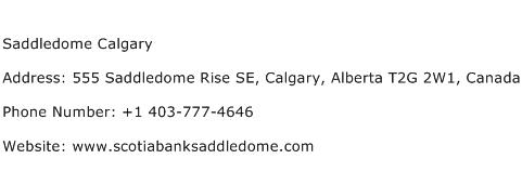 Saddledome Calgary Address Contact Number