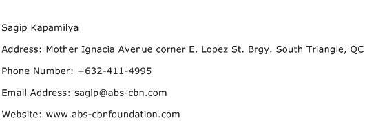 Sagip Kapamilya Address Contact Number