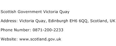Scottish Government Victoria Quay Address Contact Number