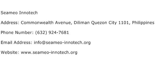 Seameo Innotech Address Contact Number