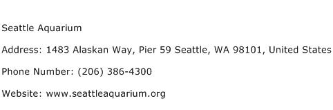 Seattle Aquarium Address Contact Number