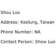 Shou Luo Address Contact Number