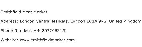 Smithfield Meat Market Address Contact Number
