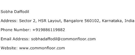Sobha Daffodil Address Contact Number