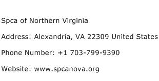 Spca of Northern Virginia Address Contact Number
