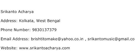 Srikanto Acharya Address Contact Number