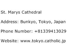 St. Marys Cathedral Address Contact Number