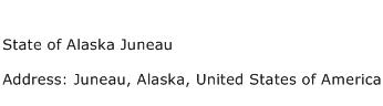 State of Alaska Juneau Address Contact Number