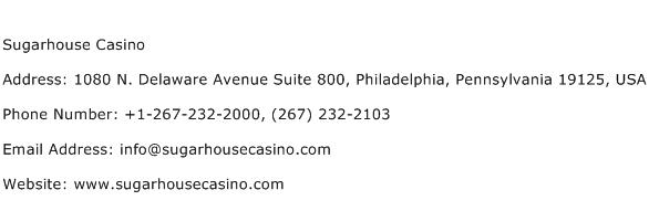 Sugarhouse Casino Address Contact Number