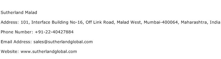 Sutherland Malad Address Contact Number