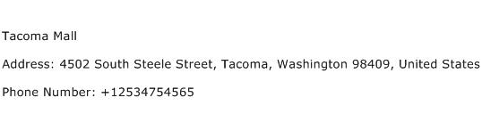 Tacoma Mall Address Contact Number