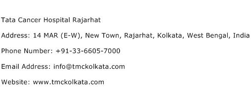 Tata Cancer Hospital Rajarhat Address Contact Number