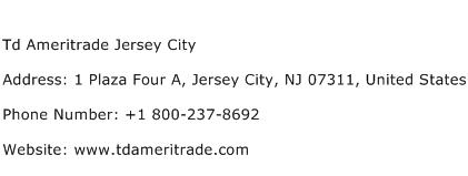 Td Ameritrade Jersey City Address Contact Number