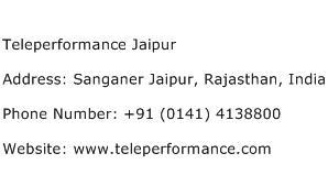 Teleperformance Jaipur Address Contact Number