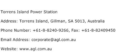 Torrens Island Power Station Address Contact Number