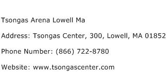 Tsongas Arena Lowell Ma Address Contact Number