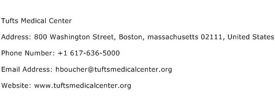 Tufts Medical Center Address Contact Number