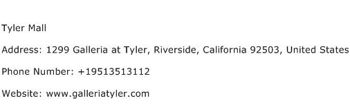 Tyler Mall Address Contact Number