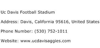Uc Davis Football Stadium Address Contact Number