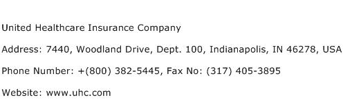 United Healthcare Insurance Company Address Contact Number