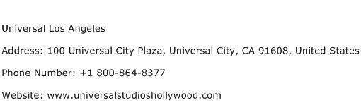 Universal Los Angeles Address Contact Number