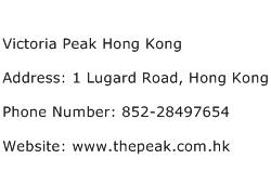 Victoria Peak Hong Kong Address Contact Number