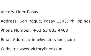 Victory Liner Pasay Address Contact Number