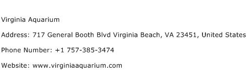 Virginia Aquarium Address Contact Number