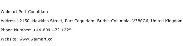 Walmart Port Coquitlam Address Contact Number