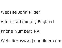Website John Pilger Address Contact Number
