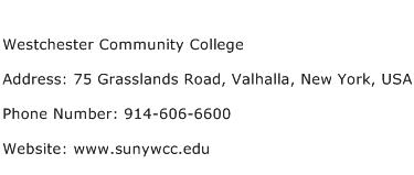 Westchester Community College Address Contact Number