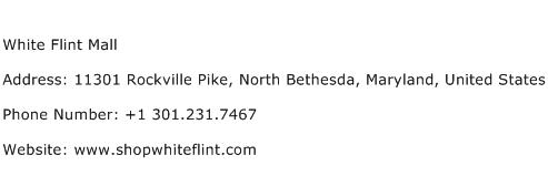 White Flint Mall Address Contact Number