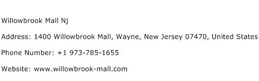 Willowbrook Mall Nj Address Contact Number