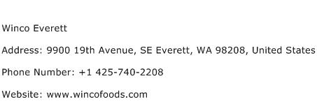 Winco Everett Address Contact Number
