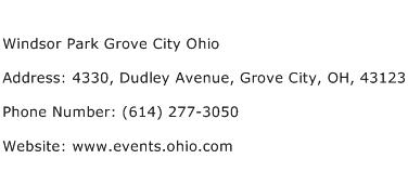 Windsor Park Grove City Ohio Address Contact Number