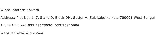 Wipro Infotech Kolkata Address Contact Number