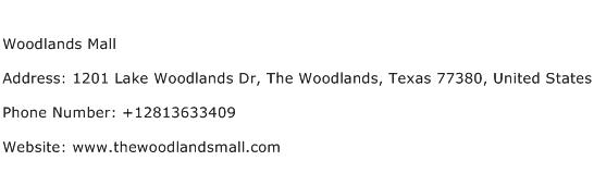 Woodlands Mall Address Contact Number